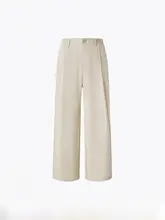 無地ストレートカジュアルパンツ【秋用・通気性・ゆったりデザイン】（セットアップ対応）