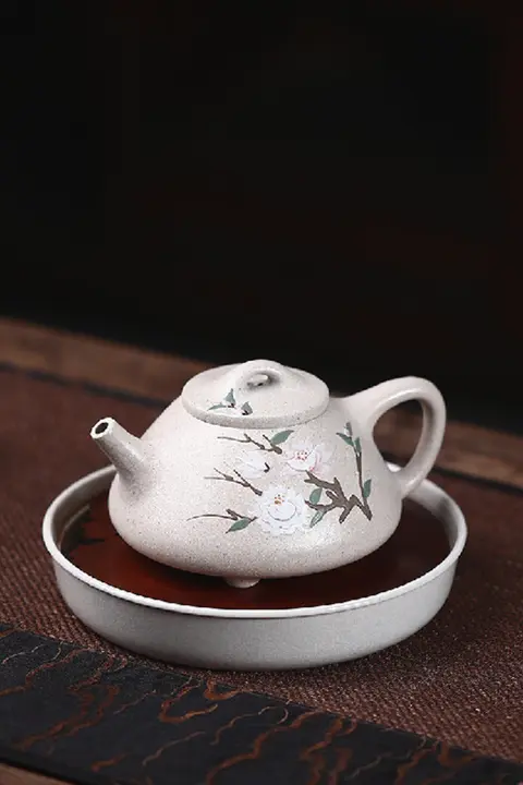 JOJO'S L. PD. 紫泉涧 陶器製紫砂急須【原材料白段子・茶器セット】