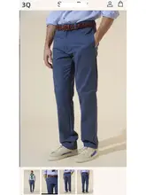 夏用薄手コットンビジネスカジュアルパンツ【多用途・男性用】