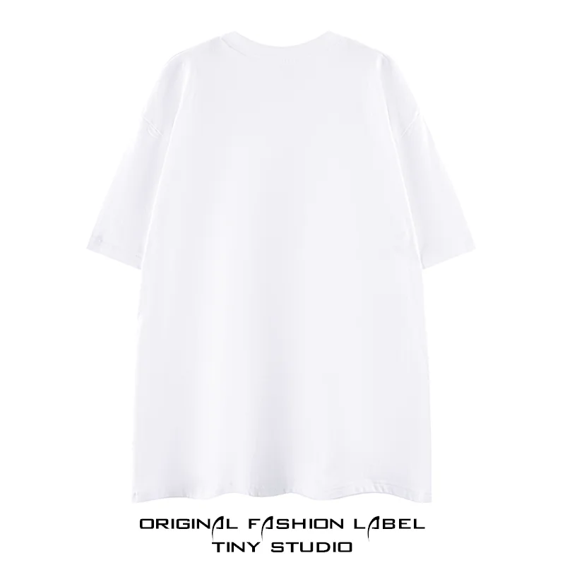 犬デザインプリントのオーバーサイズTシャツ【春夏用・コットン100%・カジュアル】
