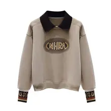 ポロ襟 赤色スウェットシャツ【秋冬用・保温性・フリース裏地】