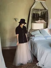 ラメ装飾の秋用レディース三点セット【半袖トップス・スカート・ノースリーブインナー】（セットアップ対応）