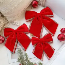 クリスマス装飾用 フェルト製リ  ボン【ウィンドウディスプレイ・ソファ用】