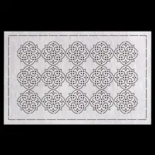 刺し子刺繍テンプレート【初心者向け・DIY・モロッコ風タイルデザイン】