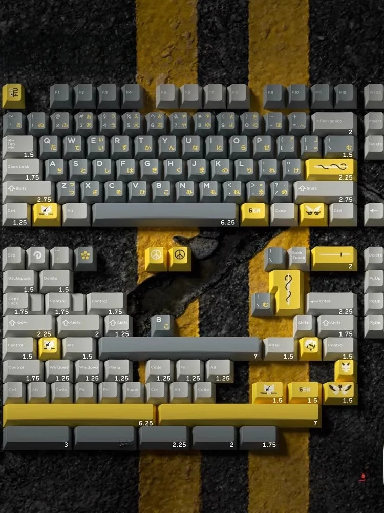 ABS製 キーボード用二色成型キーキャップ CHASER追击者：JIS配列対応のレイアウトと入力効率の実証
