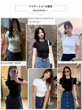 グレーの短袖Tシャツ【小高衿・夏用・フィット感あるデザイン】