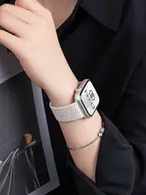 Apple Watch対応 編み込みナイロンバンド【iWatch 8・S9・S8・S7・S10・夏用・女性向け・クリエイティブデザイン】