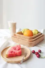 木製長方形トレイ【ミニ食器・カップ用・シンプルデザイン】