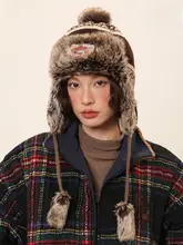 IIING ニット耳あて付き帽子【男女兼用・秋冬用・防寒・旅行向け】