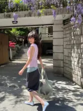 レトロレースデザインのフィット感あるカジュアルスカート【女性用・半身】（セットアップ対応）