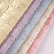 新作キルティングデザインのポーチ【合成繊維・刺繍・スパンコール装飾】