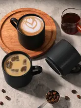 陶器製 シンプルなカフェマグカップ【北欧インス・家庭用・ラテ用】