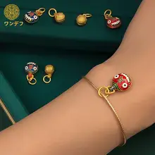 招財獣デザインのゴールドコーティングペンダント＆ブレスレット【DIYアクセサリー・三口タイプ】