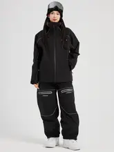 防風防水の滑雪服【男女兼用・プロフェッショナル・ゆったりシルエット】（セットアップ対応）