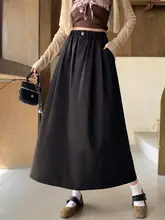 大きいサイズのAライン白色ハイウエストスカート【夏用・プリーツ・女性用】（セットアップ対応）