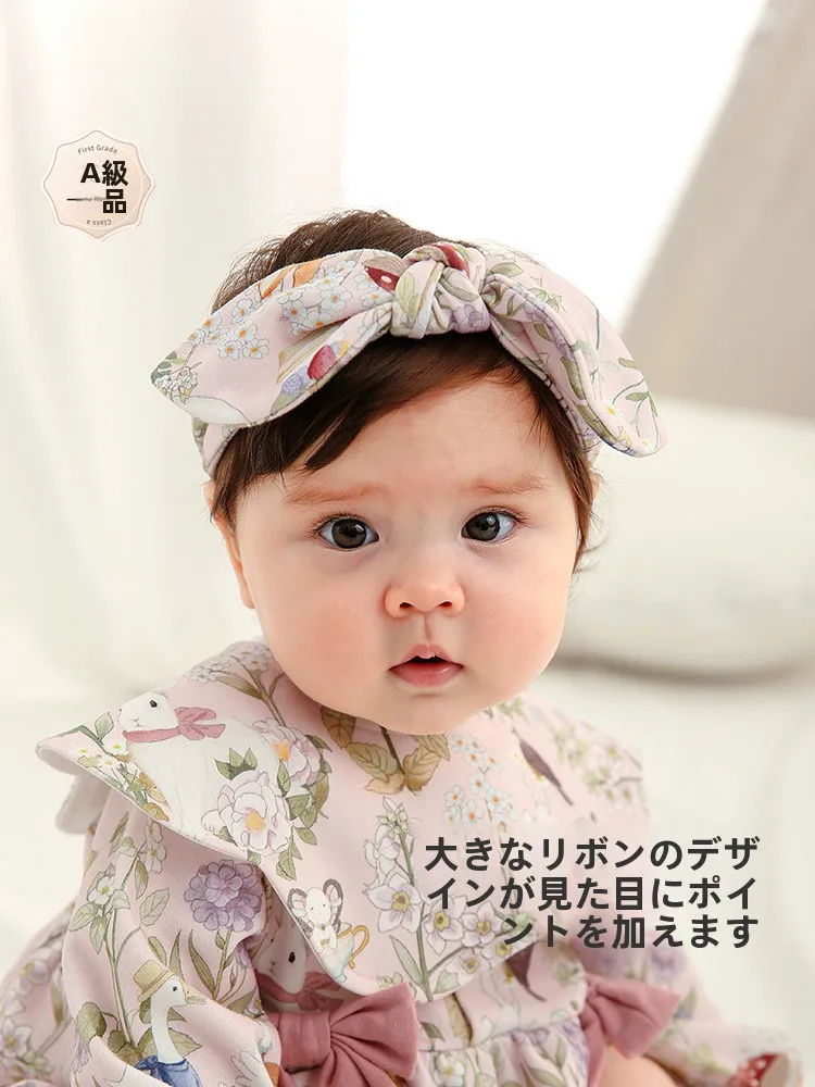 かわいい森風幼児用ヘアバンド：リボンデザインで女の子に最適な多用途ヘッドドレス