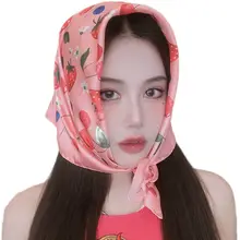 ピンクの小さなスカーフ【夏用・親子コーデ・韓国風・ファッション】