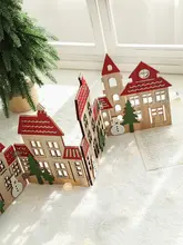 クリスマスツリーの脚 装飾品 欧式木製栅欄 窓台の配置