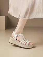 厚底ローマスタイルサンダル【夏用・ウエッジソール・女性用】