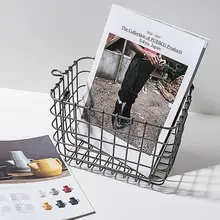 レトロなインダストリアルスタイルのワイヤーストレージバスケット【壁掛け・アイアン製・収納用】