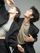 涂一 LM2210 モダンダンススーツ【ブラック＆ブルー・男女兼用・ストリートダンス用】