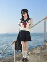 セーラー服 レディース 半袖 夏服 白三本 2点セット 本格派 トラディショナル