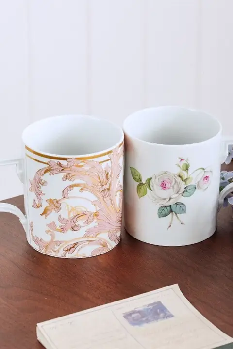 高級感あるマイセン陶器製マグカップ【デザイン性抜群・家庭用・ギフトに最適】