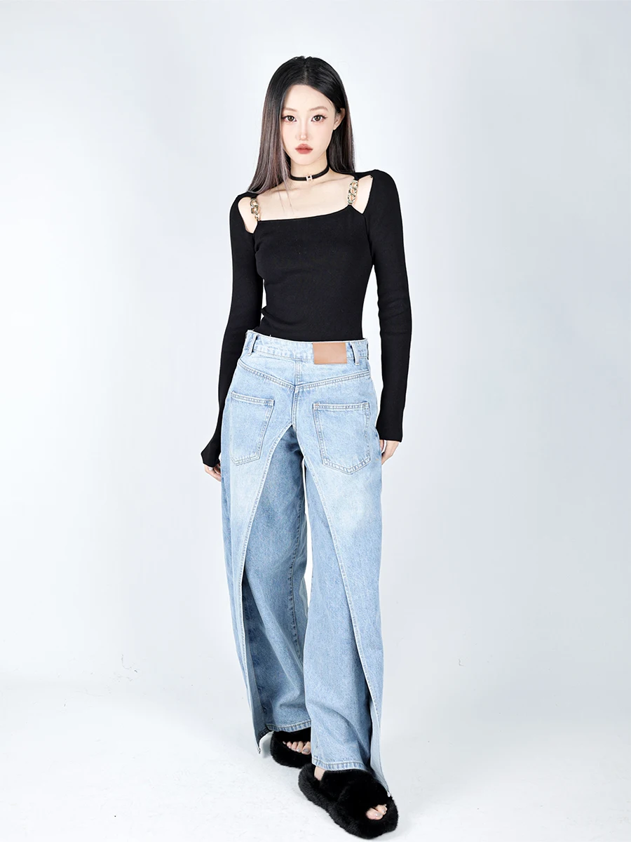 リバース古着とは？不規則デザインデニムパンツの特徴と実際の使い方