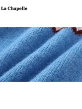 フェアアイランド柄ニットトップス【秋冬用・ゆったりサイズ】