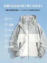 夏季用アイスシルク日焼け対策ジャケット【紫外線防止・通気性・軽量】