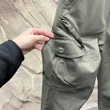 秋用 メンズ アウトドアパンツ【3Dカッティング・ソフトシェル・ミリタリースタイル】（セットアップ対応）