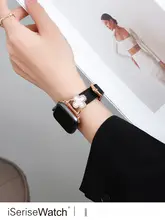 Apple Watch 用バンド レディース レザー ツイード風 クローバーモチーフ 上品 おしゃれ 夏「iserisewatch」