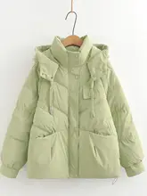 冬用羽毛コットンジャケット【中学生向け・厚手・オーバーサイズ】