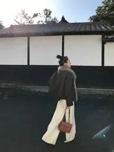 極上の柔らかさのウールニットパンツ【冬用・フィット・ウエストゴム】