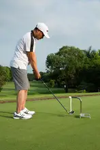 PGM 調整可能 ゴルフインパクト練習器【360°回転・打撃マット付き】
