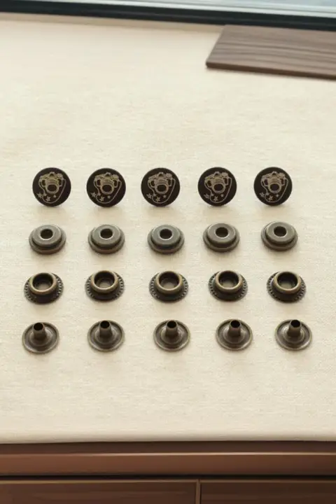 マットメタル製のタムホック【手作り感・コート用・DIY対応】