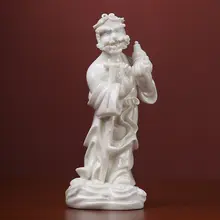 陶瓷製 八仙神像【白瓷・装飾用フィギュア】