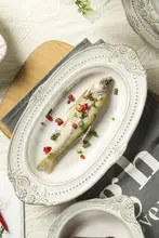 アンティーク浮彫りデザインの欧風食器セット【二つの耳付きサラダボウル・プレート・家庭用】