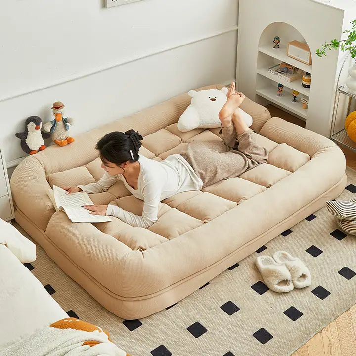折りたたみ可能で快適なソファ【リビングや寝室に最適・犬用ベッドとしても使用可】