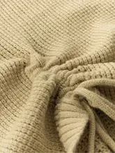 フランス風 ビンテージオフショルダー長袖ニットトップス【抽ひも・スタイルアップ・シンプル】