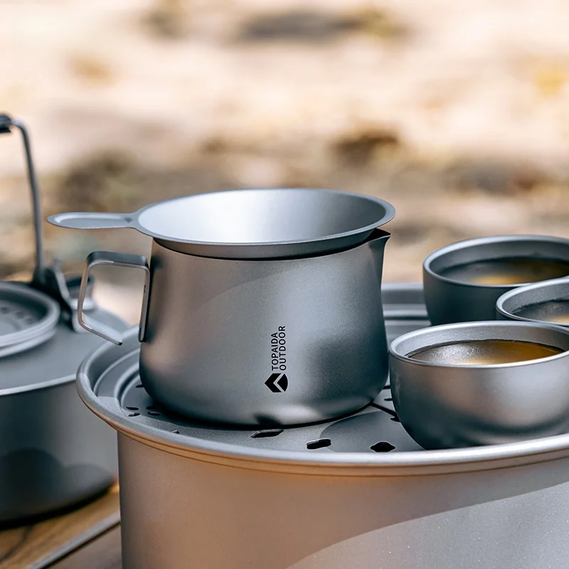 キャンプ用純チタン茶器：保温機能なしでも高品質な水の味を保つ方法