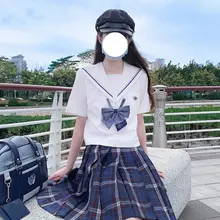 オリジナルJK制服風 百褶格子スカート【学生学院スタイル】
