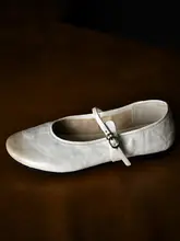 快適な履き心地！ラウンドトゥフラットマリジェンヌシューズ【柔らかいソール・浅口デザイン】