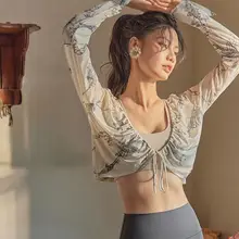 女性用 長袖ヨガウェア【UVカット・春夏用・フィットネスジャケット】