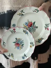 フランス風レトロ食器セット【陶器製・ご飯碗・おかず皿・家庭用】