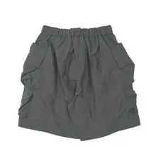 アウトドア機能性 日本風ビンテージ タッチ素材 多ポケット作業用ショートパンツ【日常使い・フィット・膝上丈】