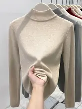 インナーシャツ 女性 秋冬 ベーシック スリム シンプル ニット
