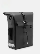 防水自転車用リアキャリアバッグ【収納力抜群・ヘルメットポケット付き】
