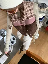 2色切り替えのレディースファーコート【秋冬  用・襟付き・重ね着対応】