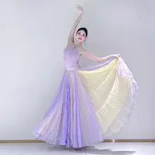 舞台映えする大ぶりなダンススカート【720度のボリューム・二重層・伝統民族舞用】